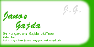 janos gajda business card